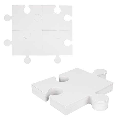 Fukaisu 30stk Teilige Blanko-Puzzles zum Bemalen, 23 x 20 cm