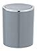 Produktbild WENKO Schwingdeckeleimer Inca Grey - Abfallbehälter mit Schwingdeckel Fassungsvermögen: 2 l, Kunststoff (ABS), 14 x 16.8 x 14 cm, Grau