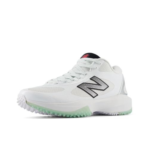 New Balance Men's FreezeLX V5 Turf Lacrosse Shoe, White/Black/Silver Metallic, 9 W by New Balance - Used condition - US$72.72