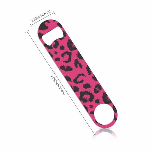 Décapsuleur léopard noir et rose, l'idée cadeau d'anniversaire idéale - 3