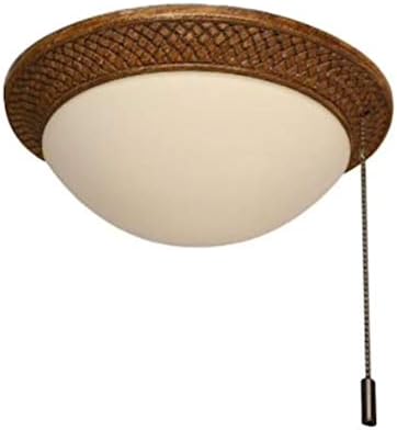 Harbor Breeze Tilghman II 2-Light Bronze LED Ceiling Fan Light Kit with White Frost Shade