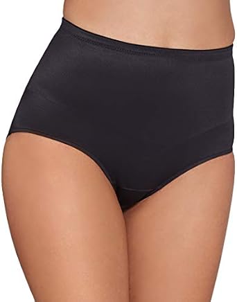 TC Fine Intimates Women's adJUST Perfect Shaping Waistline Brief, 4174, Black, XL