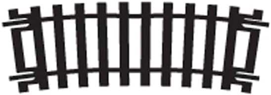Hornby Hobby Train Tracks - R643 One Half 2nd Radius Curve 11.25-Degree Track Pieces - Small Scale Model Accessories for Train, Electric Railroad Supplies with HO/OO Gauge Compatibility, curved Tracks