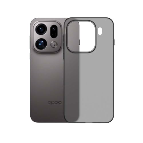 QJONSIU Hülle Kompatibel mit Oppo Find X9, Superdünne PC Stoßfest Hülle, Angenehm Anzufassen-Translucent Schwarz
