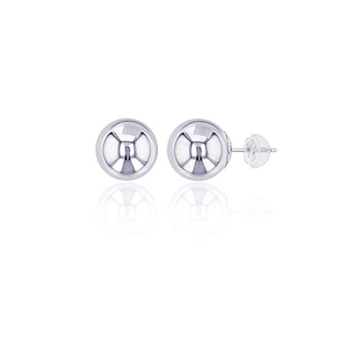 14K Gold 8mm Ball Stud Earring