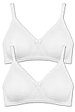 Naturana 2er Pack BH ohne Bügel Art. 5255 Gr. 80-B-Weiss