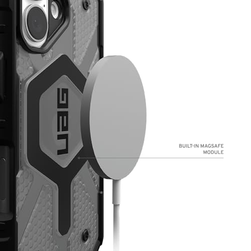 Image of Urban Armor Gear UAG Designed for iPhone 16 Plus Case 6.7 inch Pathfinder Clear - Compatible with Magnetic Charging Rugged Shockproof Anti-Slip Military Grade Protective Cover- Ash
