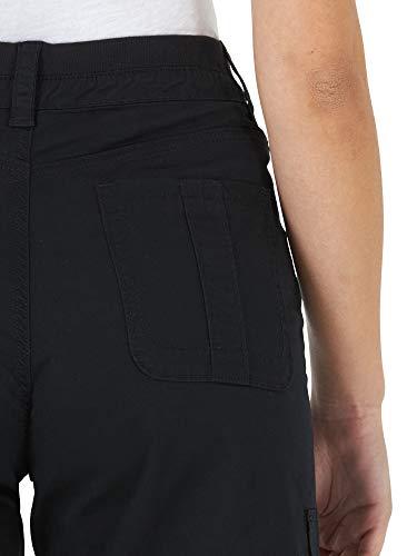 Lee Women's Relaxed Fit Avey Knit Waist Cargo Bermuda Short Black 4 - image 3
