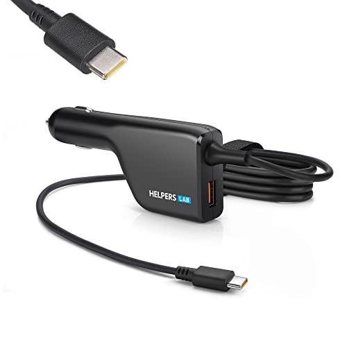 Cargador de coche de 118W dual USB-C de 100W para portátiles y tabletas