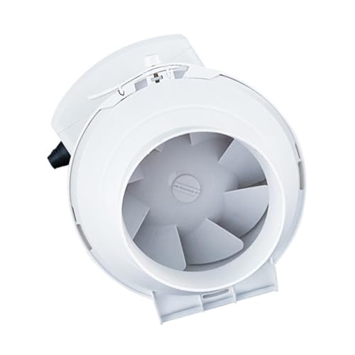 jebyltd Ventilador De Extractores 8 Pulgadas Bajo Ruido En Línea Escape Aire Hidropónico para Baño para Baño La Sala Cultivo La Cocina.