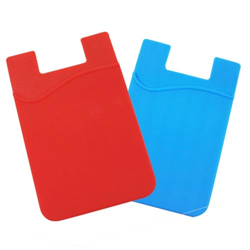 Gadpiparty 3pezzi Porta Carte Smartphone in Silicone Autoadesivo Portafoglio Ultra-sottile Tascabile Per Cellulare Porta Tessere Di Credito e Biglietti Da Visita