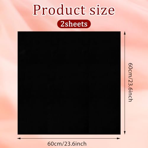 Black Neck Scarf for Women, 2 Pcs Breathable Solid Satin Hair Scarf 23.6x23.6in/60x60cm Soft Lightweight Neck Scarves for Women Daily wearing Cosplay Party Halloween Costumes Anniversary2