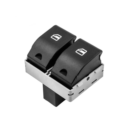 AUGUST SNOW 6Q0959858 6Q0959858A Botón Interruptor Consola Ventanilla Eléctrica ABS Delantero Eléctrico para Seat para Ibiza para Cordoba para Polo 9N 2001-2009 Botonera Elevaluna