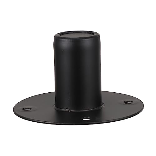 TOPPERFUN Base De Altavoz De Hierro Repuesto Soporte Estable para Altavoces con Tornillos para Montaje 4.25X4.25X2.36 Pulgadas Accesorio para Soporte De Altavoz Profesional