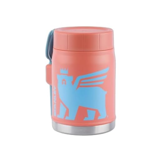 Pote Térmico Com Garfolher Grapefruit Kids Stanley | 414ml