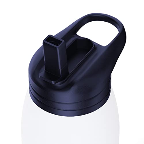 Hydrapeak Flow 32Oz Insulated Water Bottle With Straw Lid, Waterbottle, Metal Water Bottle, Insulated Stainless Steel Water Bottles, Bpa-Free & Leak-Proof, Straw And Handle (White) #TOP5