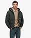 Superdry Men's Borg Lined Zip Hoodie, Ivy Green, L