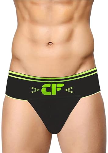 NAS (NEW AURA SPORTS Cotton Cricket & Gym Supporter Underwear | Breathable & Durable Comfort (L, 1) Black