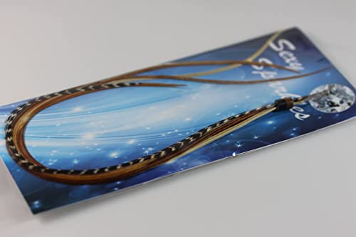 8" -12" In Length Beautiful Natural Beige & Brown Feathers For Hair Extension With Mixes Of Browns & Beiges Feathers With Salon Quality 5 Feathers #TOP1