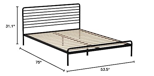 Zinus Tom Metal Platform Bed Frame / Mattress Foundation / No Box Spring Needed / Wood Slat Support / Design Award Winner, Full,Olb-Rppba-14F,Black #TOP5