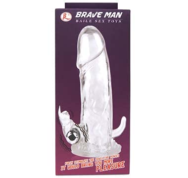 Capa Peniana Silicone Estimulador Brave Man
