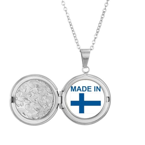 Collier avec médaillon d'amour de Finlande pour déclarer votre flamme
