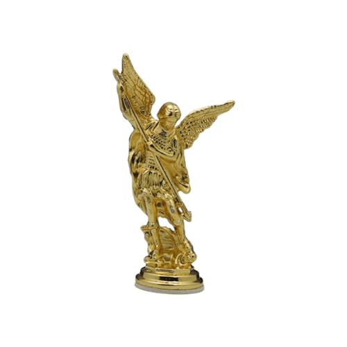 predolo Statua in Metallo Statua di Angelo Ornamento di Arte Decorativa Statua di calpestio sconfitto Lega di Zinco Premium, Figura scultorea Statua di Angelo, Oro
