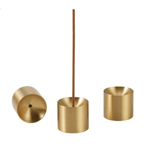Porte-encens laiton support multifonction avec plateau de rechange