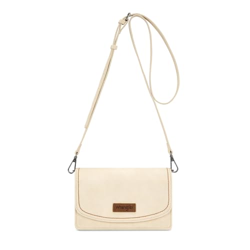 Image of Wrangler Small Crossbody Bag for Women, RFID Blocking Wallet Purse with Adjustable Strap, Multi-Compartment Shoulder Handbag