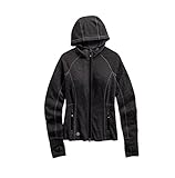 harley davidson jacke damen miss enthusiast  HARLEY-DAVIDSON Paseo Wicking Mid-Layer Damen Jacke, 97431-18VW, XL