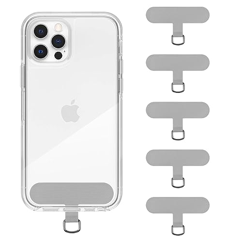 Universal Cell Phone Tether Tab Without Adhesive, 5 Pack Phone Lanyard Replacement Part for Phone Strap,Safety Lanyard Patch (5 PCS)