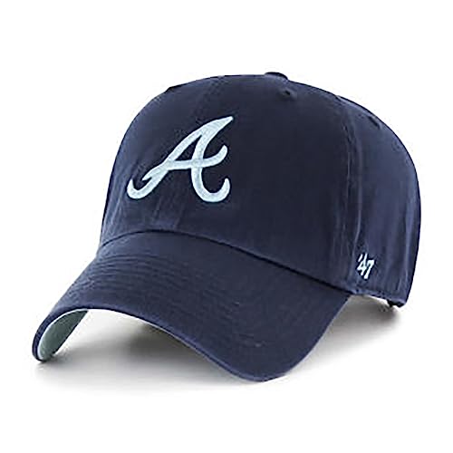 Gorra Baseball Atlanta Braves Dad Hat azul marino miniatura 1