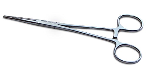 Mars Professional Hairpuller And Mosquito Hemostat, Surgical Grade Stainless Steel And Locking Mechanism, 5" Length #TOP1