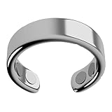 IENRGJ Magnetic Rings for Women, Snorno Anti Snore Ring, Auvulis Migraine Ring, Fatigue Relief Sleep (Silver)