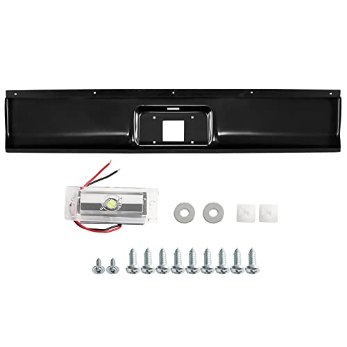 AutoForever Rear Roll Pan Compatible With 1999-2006 Chevy Silverado GMC Sierra 1500 2500 3500 w/License Plate Light