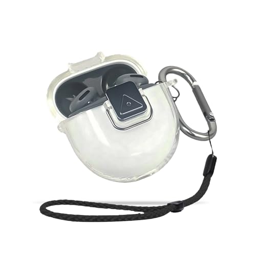 For Google Pixel Buds 2a �P�[�X �J�o�[ �yHUKWIMO�z �J���r�i�t��+�X�g���b�v�t�� �ϏՌ� �h�� �h�o �����[�d�\ �S�ʕی� �L�Y�h�~ Google Pixel Buds 2a �Ή� [�z���C�g]