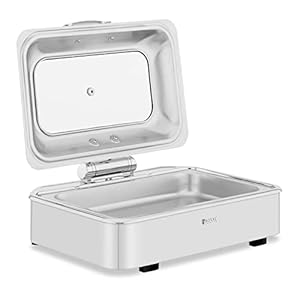 Royal Catering RCCD-RT6_9L Chafing Dish GN 1/1 8,5 L kijkvenster warmhoudcontainer Rechaud warmtereservoir