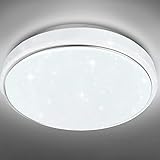 EXTRASTAR 24W LED Ceiling Light, 2500LM Super Bright LED Ceiling Light, 192W Equivalent, 6500K Cool Light Daylight Light for Living Room, Bedroom, Kitchen, Balcony, Office and More, Ø 380mm - Image 1