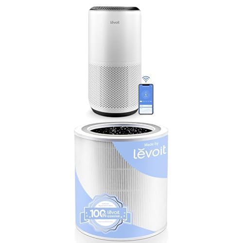 LEVOIT Core 400S-P Air Purifier and Genuine Replacement Filter Supports HEPA Sleep Mode High-Efficiency Activated Carbon for Removal