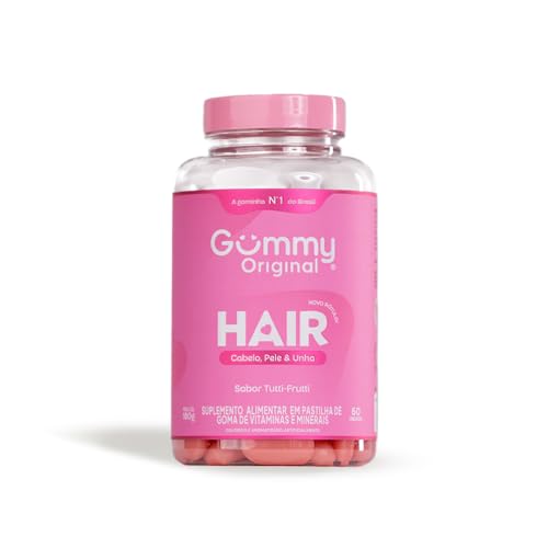 Gummy Hair Original Tratamento para Cabelos, Unhas e Pele 180g Tutti-Frutti
