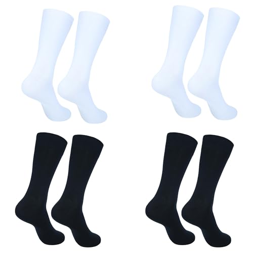 Chaussettes habillées homme professionnelles au design épuré lot de 4 paires durables