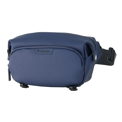 Image of Vanguard VEO Lite W3L Camera & Everyday Waist Pack (Navy) - 3L Capacity, Fits Mirrorless Camera + Accessories, Tripod Strap, Adjustable Wear, Easy-Clean Water-Resistant Design