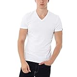 Doppelpack für Herren Levi\'s Herren T-Shirt 2 er Pack V Neck Slim Fit, Weiß (White(60)/White(60)), S