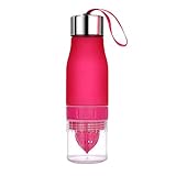 Capacidad: 601-800ml XCDMT Botella De Deportes Al Aire Libre De 650 Ml Jugo De Limón Exprimidor Portátil Mezclador