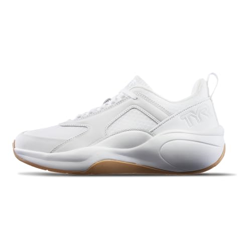 TYR Women's CXT-Flow – Lightweight Cross-Training Shoe with Breathable Mesh Upper, Cushioned Support & Flexible Fit for Gym, HIIT & Everyday Training White/Gum by TYR - Used condition - US$93.77