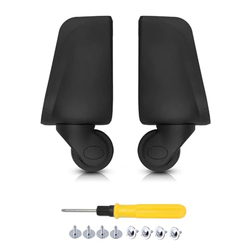 Liaozy888 Replacement Luggage Wheels W001# (Di Long) Spinner Wheels Replacement for DIY (A Pair Back Wheel/Set)
