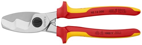 Alicates para cortar cables Knipex 95 16 200 con mangos aislados de 200 mm 2