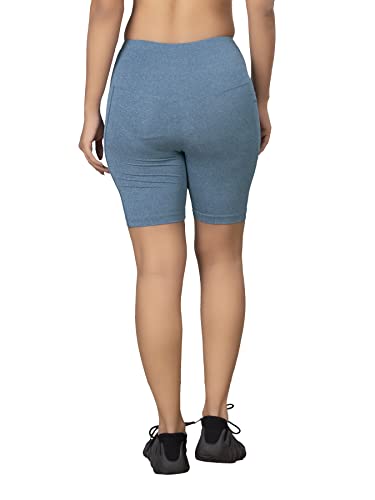 Image of DECISIVE Fitness Yoga Gym Sports Workout Cycling Running Tights Shorts with Side Pocket for Women & Girls