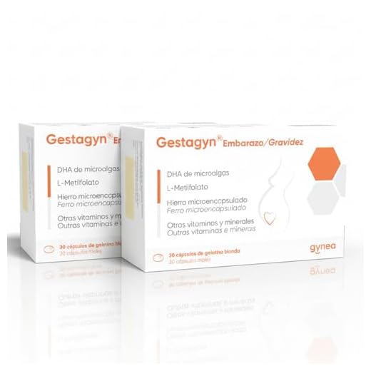 Gynea Gestagyn Embarazo (Nuevo Envase) - Pack Ahorro 2 x 30 cápsulas - Para Complementar las Necesidades Nutricionales en la Gestación