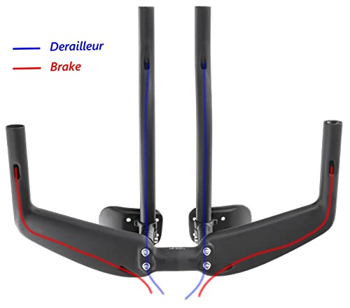 Xinbalove Bike Handlebar Steel Bicycle Handle Bars Carbon Time Trial Handlebar Tt Bar Rest Triathlon Handlebars Bike Parts Road Accessories (Color : Matte 400Mm) #TOP3
